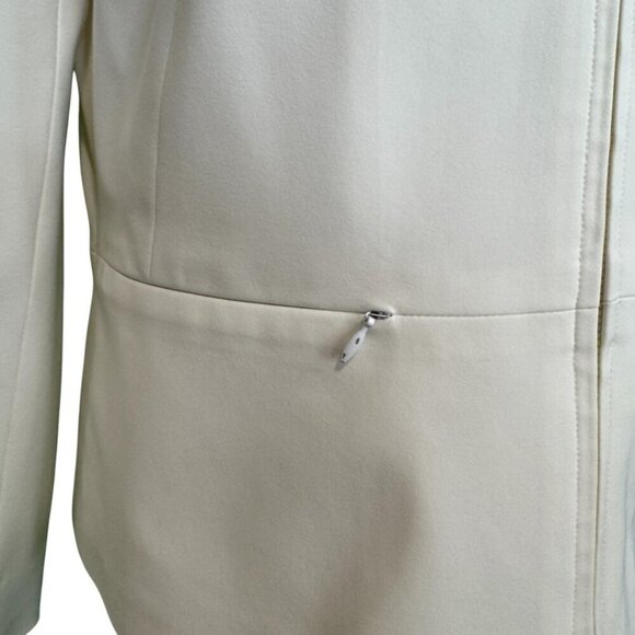 Oscar de la Renta Vintage zip front ivory jacket with zip pockets. Size:8 - Picture 7 of 8